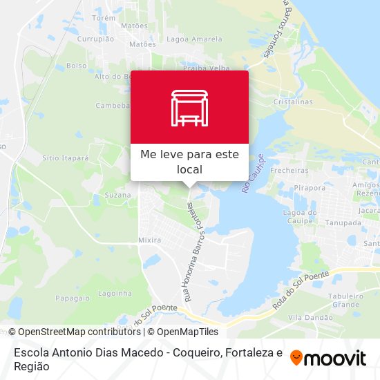 Escola Antonio Dias Macedo - Coqueiro mapa