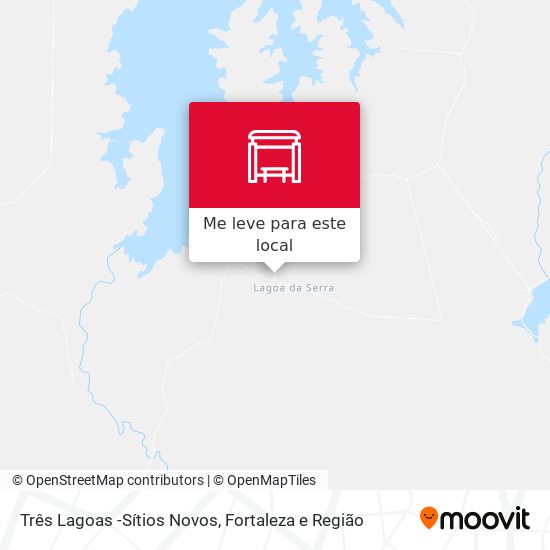 Três Lagoas -Sítios Novos mapa