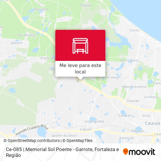 Ce-085 | Memorial Sol Poente - Garrote mapa