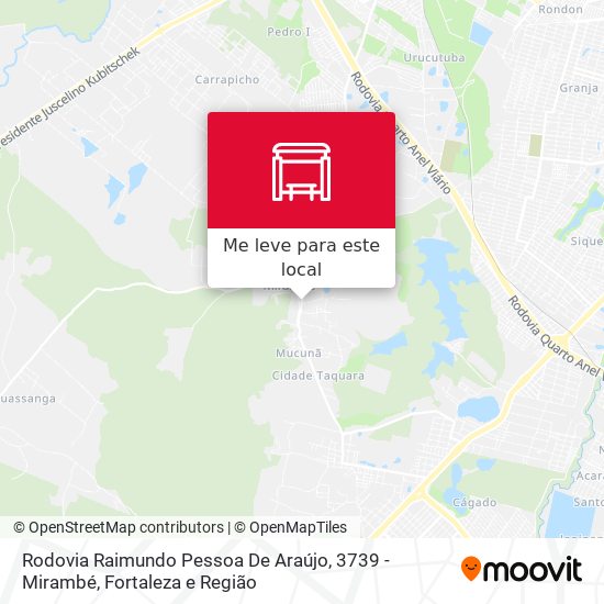 Rodovia Raimundo Pessoa De Araújo, 3739 - Mirambé mapa