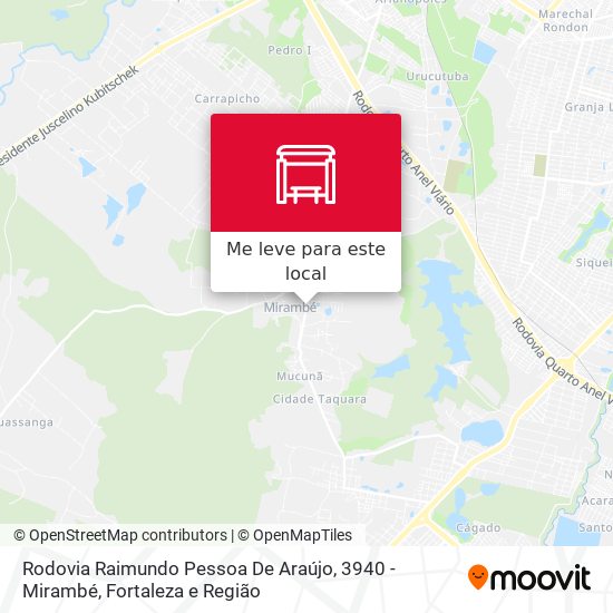 Rodovia Raimundo Pessoa De Araújo, 3940 - Mirambé mapa