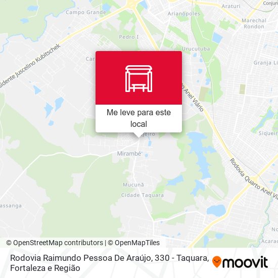 Rodovia Raimundo Pessoa De Araújo, 330 - Taquara mapa