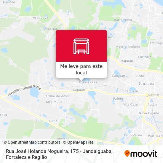 Rua José Holanda Nogueira, 175 - Jandaiguaba mapa