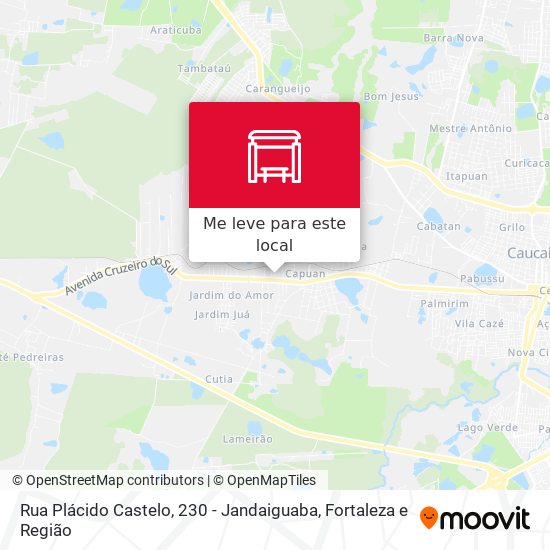 Rua Plácido Castelo, 230 - Jandaiguaba mapa