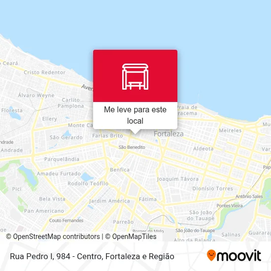 Rua Pedro I, 984 - Centro mapa