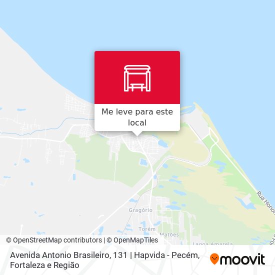 Avenida Antonio Brasileiro, 131 | Hapvida - Pecém mapa