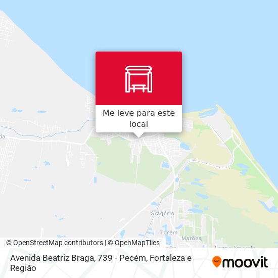 Avenida Beatriz Braga, 739 - Pecém mapa
