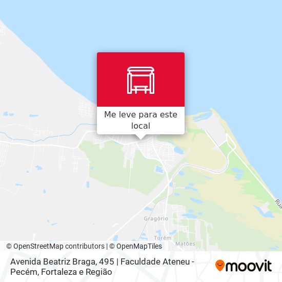 Avenida Beatriz Braga, 495 | Faculdade Ateneu - Pecém mapa