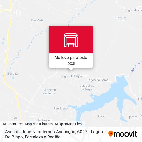 Avenida José Nicodemos Assunção, 6027 - Lagoa Do Bispo mapa