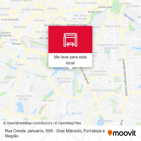 Rua Conde Januário, 506 - Dias Mâcedo mapa
