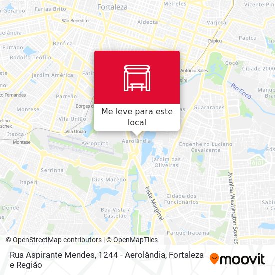 Rua Aspirante Mendes, 1244 - Aerolândia mapa