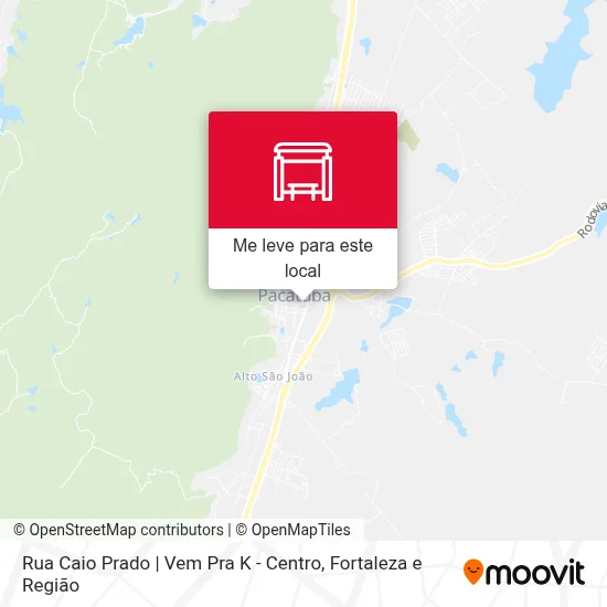 Rua Caio Prado | Vem Pra K - Centro mapa