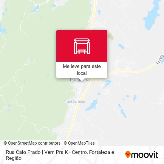 Rua Caio Prado | Vem Pra K - Centro mapa