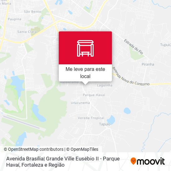 Avenida Brasília| Grande Ville Eusébio II - Parque Havaí mapa