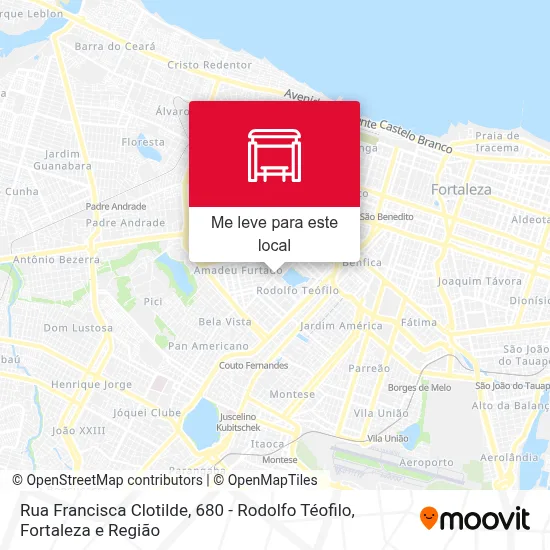 Rua Francisca Clotilde, 680 - Rodolfo Téofilo mapa
