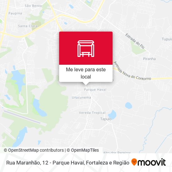 Rua Maranhão, 12 - Parque Havaí mapa