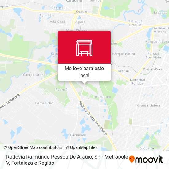 Rodovia Raimundo Pessoa De Araújo, Sn - Metrópole V mapa