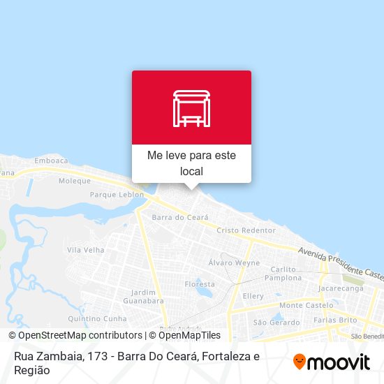 Rua Zambaia, 173 - Barra Do Ceará mapa
