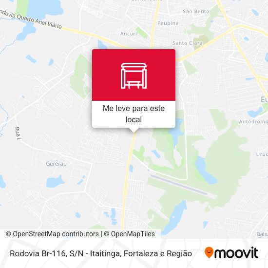 Rodovia Br-116, S / N - Itaitinga mapa