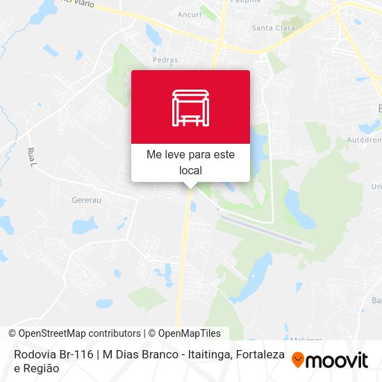 Rodovia Br-116 | M Dias Branco - Itaitinga mapa