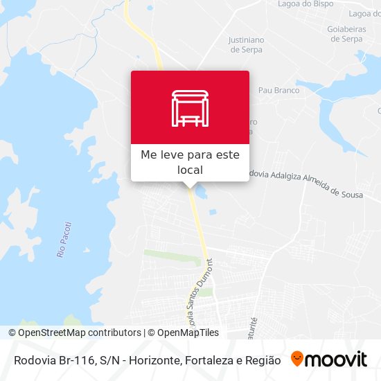 Rodovia Br-116, S / N - Horizonte mapa