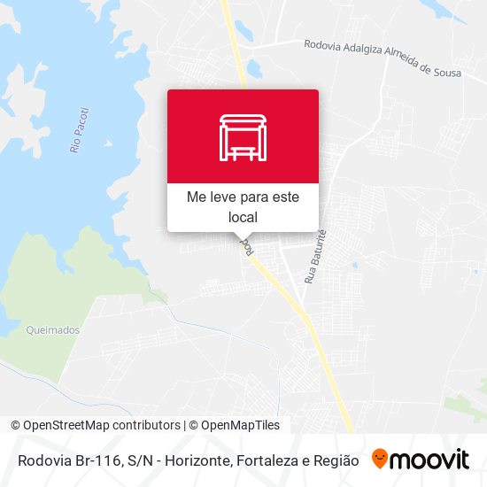 Rodovia Br-116, S / N - Horizonte mapa