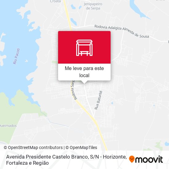 Avenida Presidente Castelo Branco, S / N - Horizonte mapa