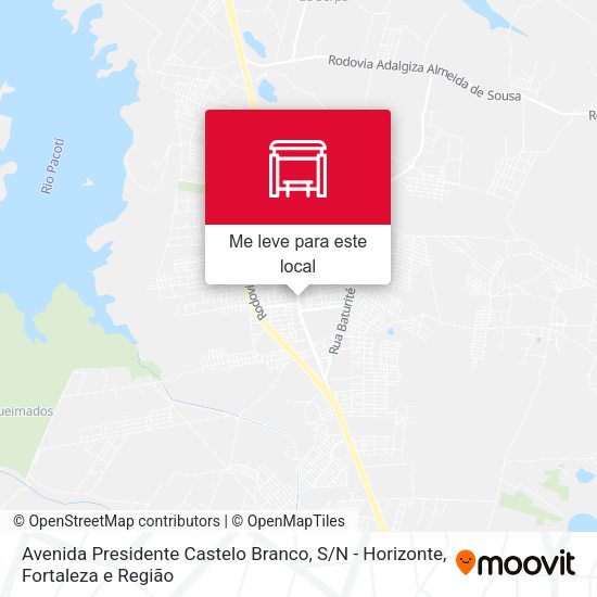 Avenida Presidente Castelo Branco, S / N - Horizonte mapa