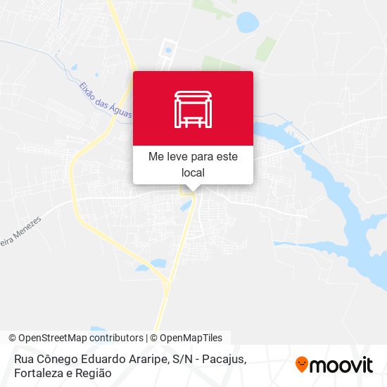Rua Cônego Eduardo Araripe, S / N - Pacajus mapa