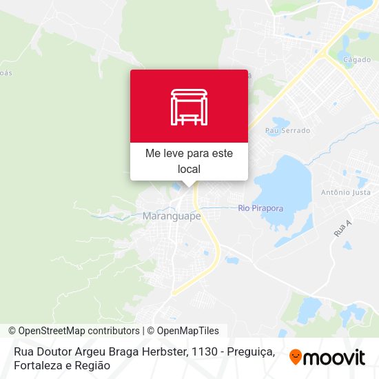 Rua Doutor Argeu Braga Herbster, 1130 - Preguiça mapa