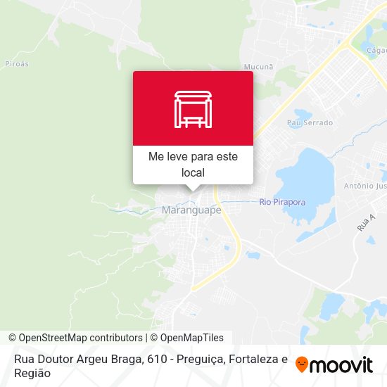 Rua Doutor Argeu Braga, 610 - Preguiça mapa