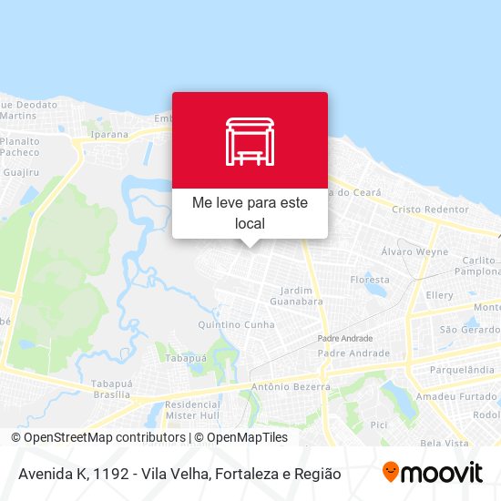 Avenida K, 1192 - Vila Velha mapa