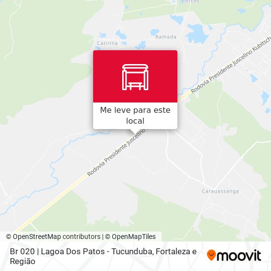Br 020 | Lagoa Dos Patos - Tucunduba mapa