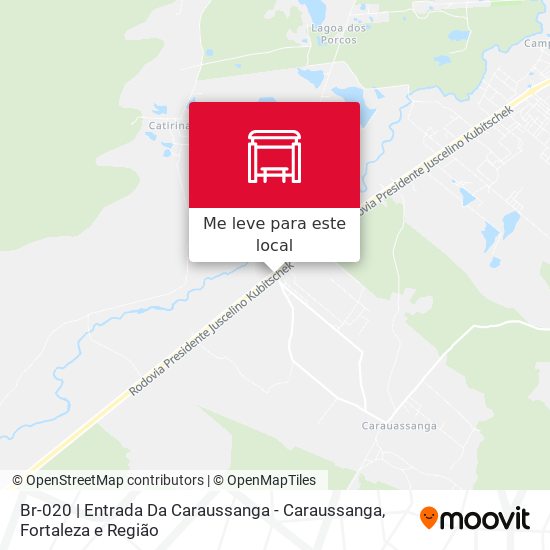 Br-020 | Entrada Da Caraussanga - Caraussanga mapa