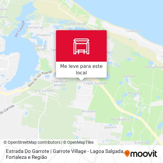 Estrada Do Garrote | Garrote Village - Lagoa Salgada mapa