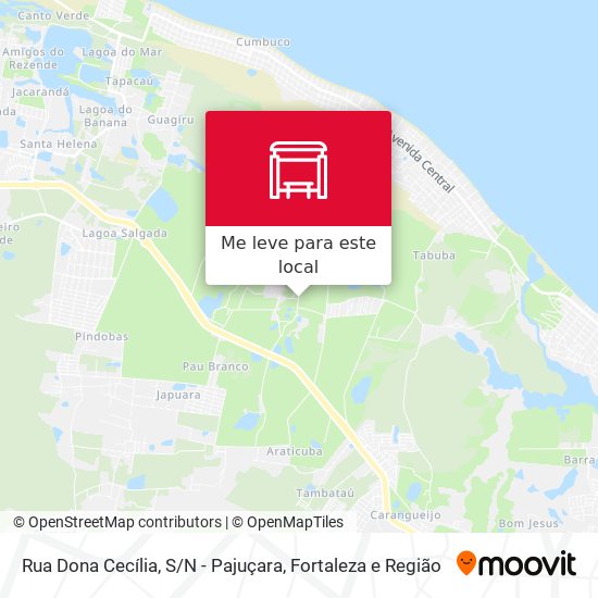 Rua Dona Cecília, S / N - Pajuçara mapa