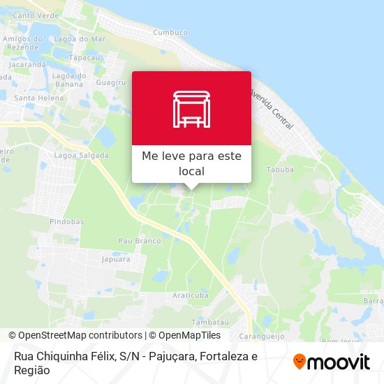 Rua Chiquinha Félix, S / N - Pajuçara mapa