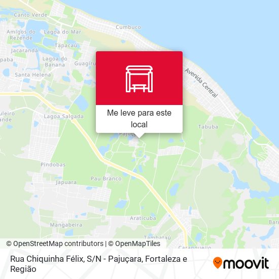 Rua Chiquinha Félix, S / N - Pajuçara mapa