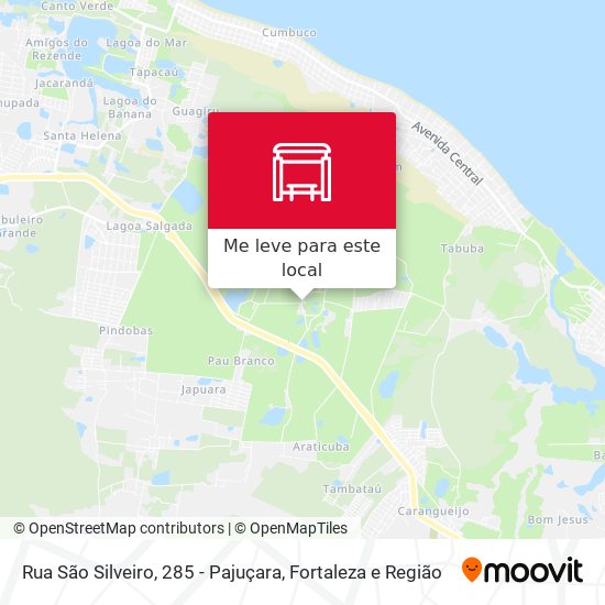 Rua São Silveiro, 285 - Pajuçara mapa