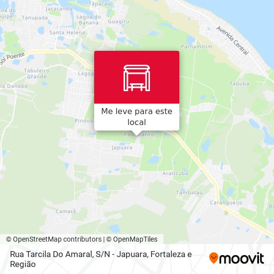 Rua Tarcila Do Amaral, S / N - Japuara mapa