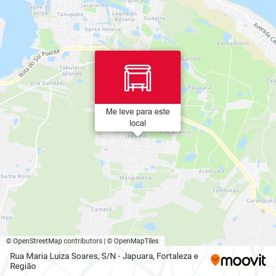 Rua Maria Luiza Soares, S / N - Japuara mapa
