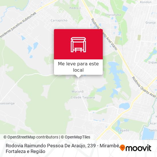 Rodovia Raimundo Pessoa De Araújo, 239 - Mirambé mapa