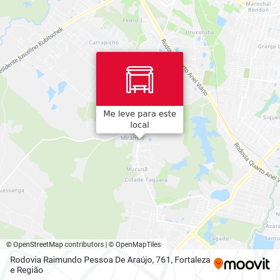Rodovia Raimundo Pessoa De Araújo, 761 mapa
