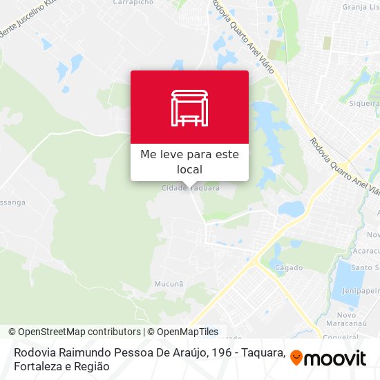 Rodovia Raimundo Pessoa De Araújo, 196 - Taquara mapa