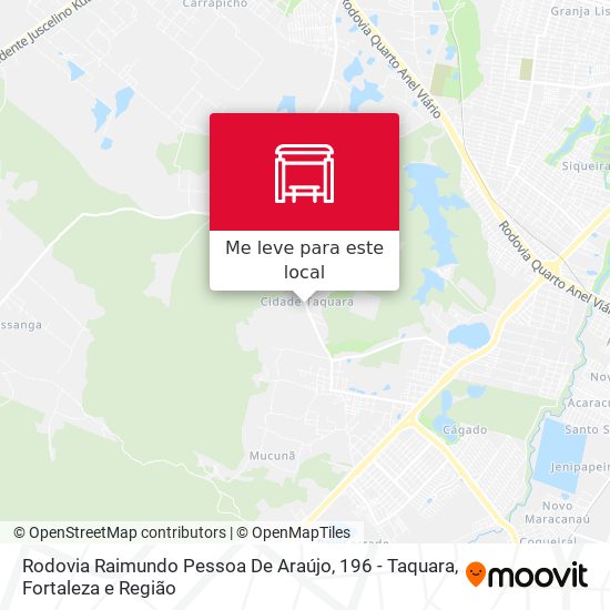 Rodovia Raimundo Pessoa De Araújo, 196 - Taquara mapa