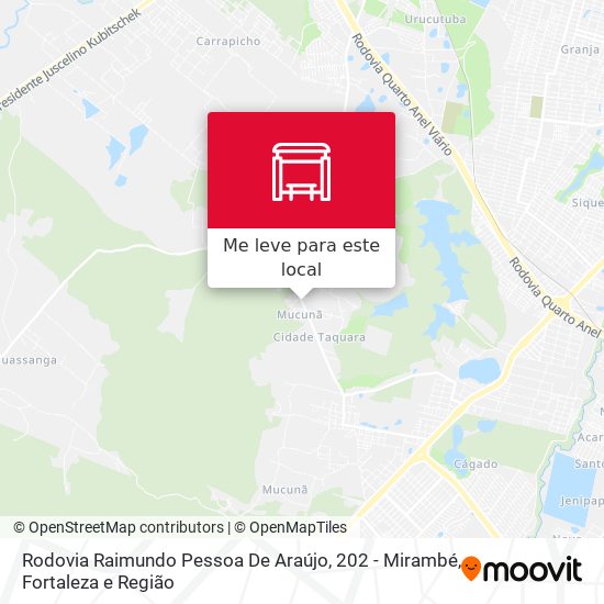 Rodovia Raimundo Pessoa De Araújo, 202 - Mirambé mapa