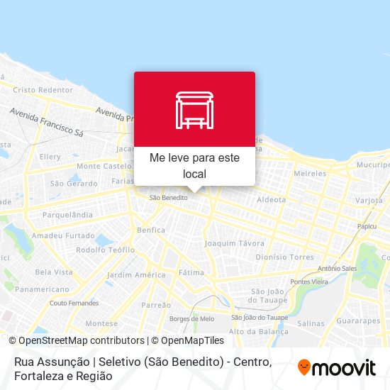 Rua Assunção | Seletivo (São Benedito) - Centro mapa