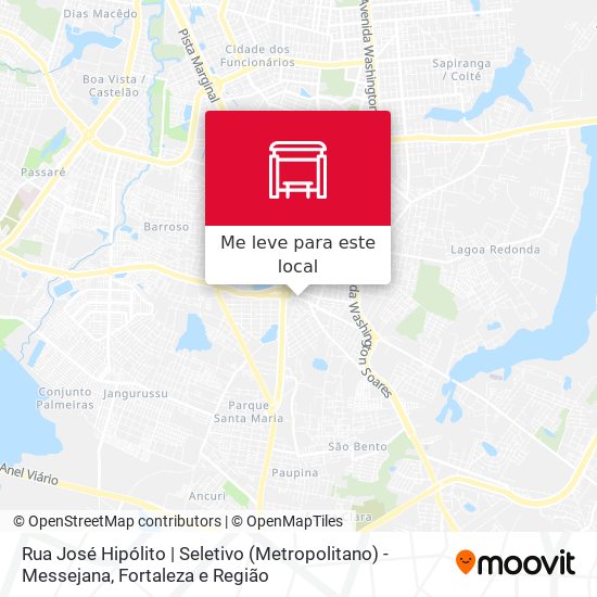 Rua José Hipólito | Seletivo (Metropolitano) - Messejana mapa