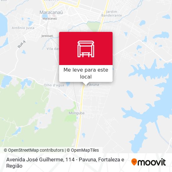 Avenida José Guilherme, 114 - Pavuna mapa