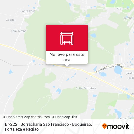Br-222 | Borracharia São Francisco - Boqueirão mapa